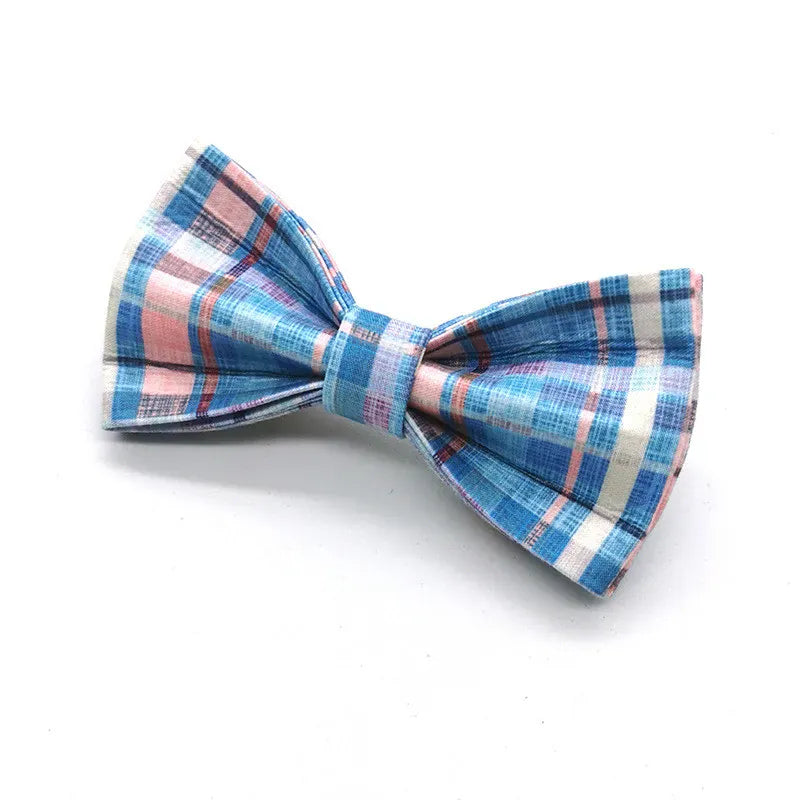 DDPaws  Bowtie / XS Blue Plaid Set