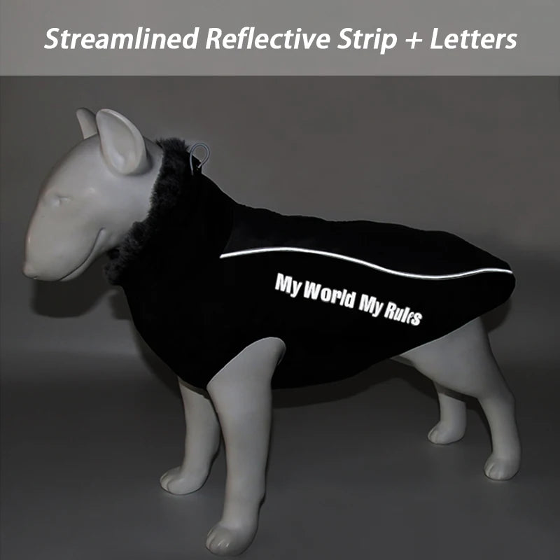 Waterproof Winter Dog Coat with Harness – Warm Jacket for Large Dogs