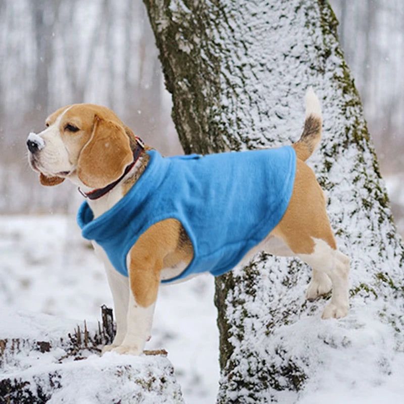 Winter Fleece Dog Vest – Warm Jacket for Small Dogs & Cats