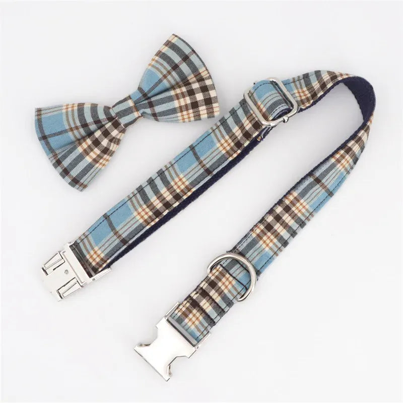 DDPaws  Designed Blue Brown Plaid Set [Made-to-Order]