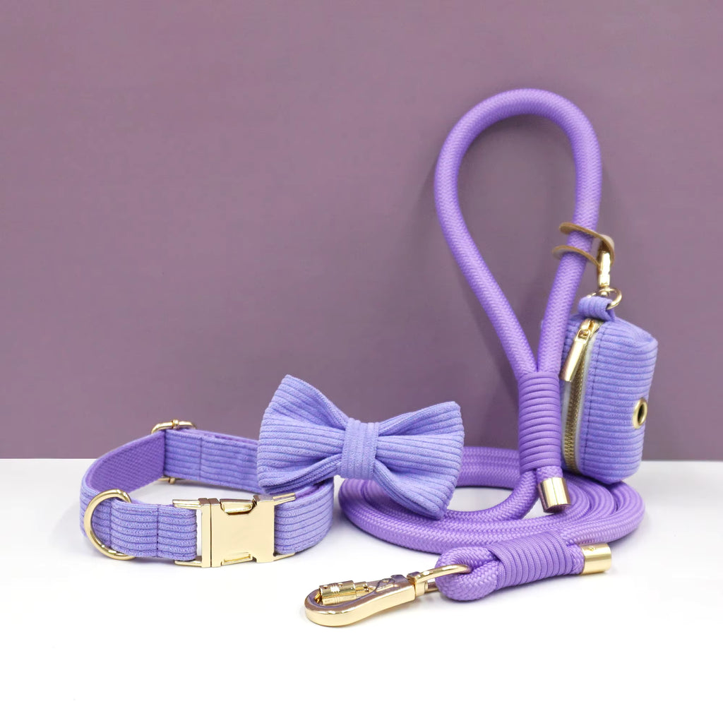 Personalized Corduroy Dog Walking Set