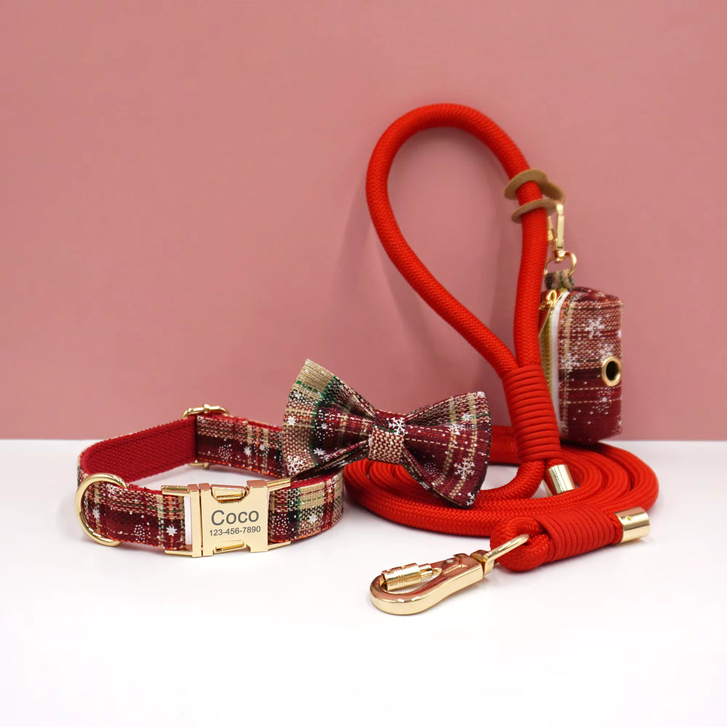Personalized Holiday Dog Walking Set