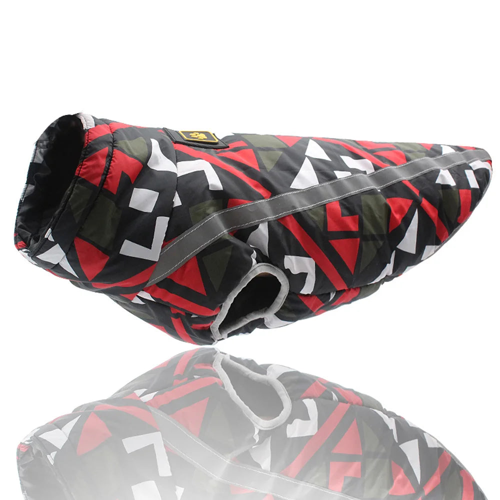 Waterproof Reflective Dog Jacket – Warm Winter Coat for Large & Small Breeds