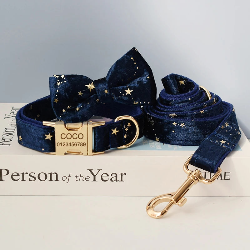 Personalized Dog Collar, Leash & Harness Set