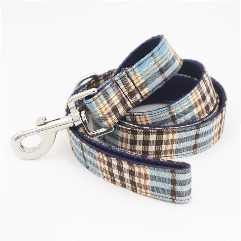 DDPaws  Designed Blue Brown Plaid Set [Made-to-Order]