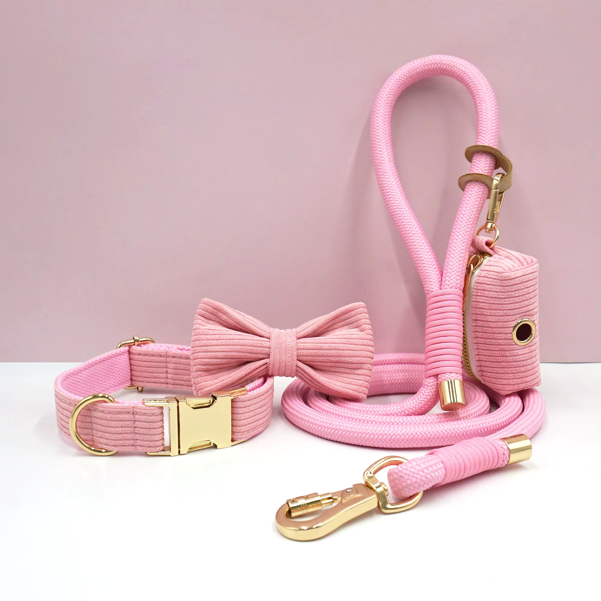 Personalized Corduroy Dog Walking Set