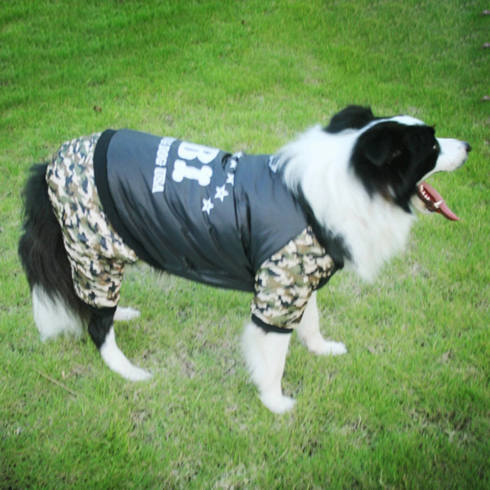 Camouflage Winter Dog Jacket – Thick, Warm, and Stylish for All Breeds (S–2XL)