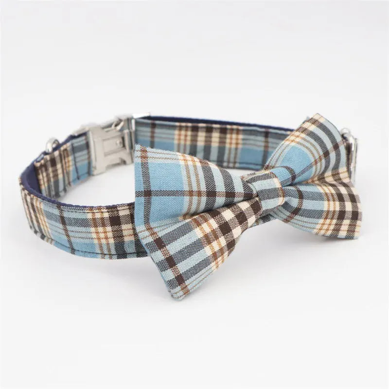 DDPaws  Designed Blue Brown Plaid Set [Made-to-Order]