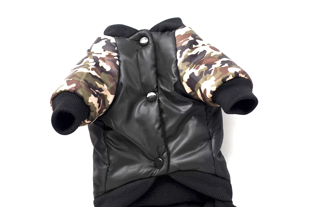Camouflage Winter Dog Jacket – Thick, Warm, and Stylish for All Breeds (S–2XL)