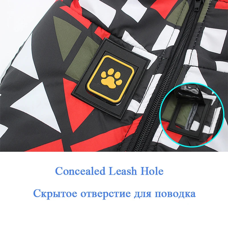 Waterproof Reflective Dog Jacket – Warm Winter Coat for Large & Small Breeds