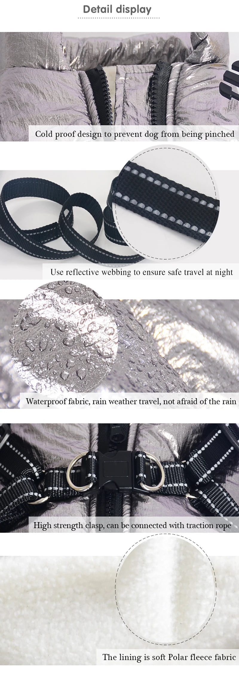 Waterproof Winter Dog Jacket with Built-in Harness – Warm Coat for Small & Large Breeds