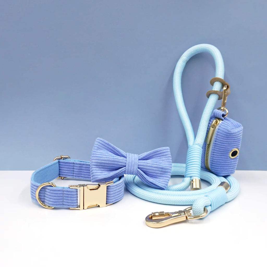 Personalized Corduroy Dog Walking Set