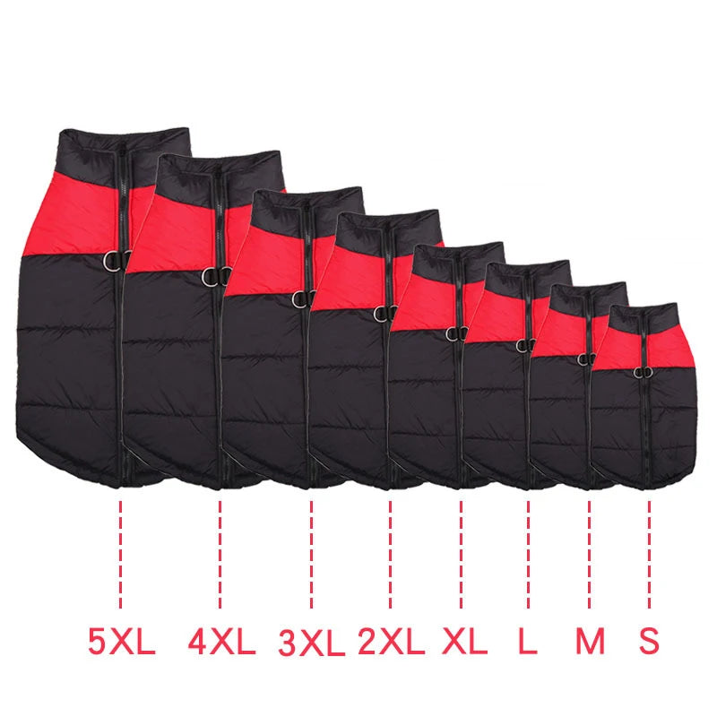 Waterproof Winter Dog Coat – Warm, Windproof Jacket for Small to Large Breeds