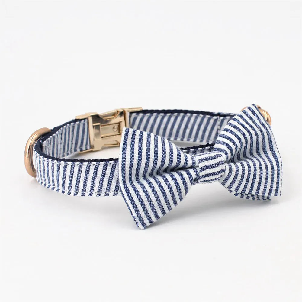 DDPaws  Designed Navy White Plaid Set [Made-to-Order]