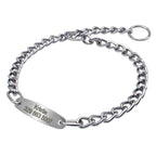 Personalized Dog Chain Collar – Engraved Metal Choke Collar for Training Medium & Large Dogs