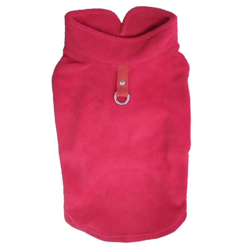Winter Fleece Dog Vest – Warm Jacket for Small Dogs & Cats