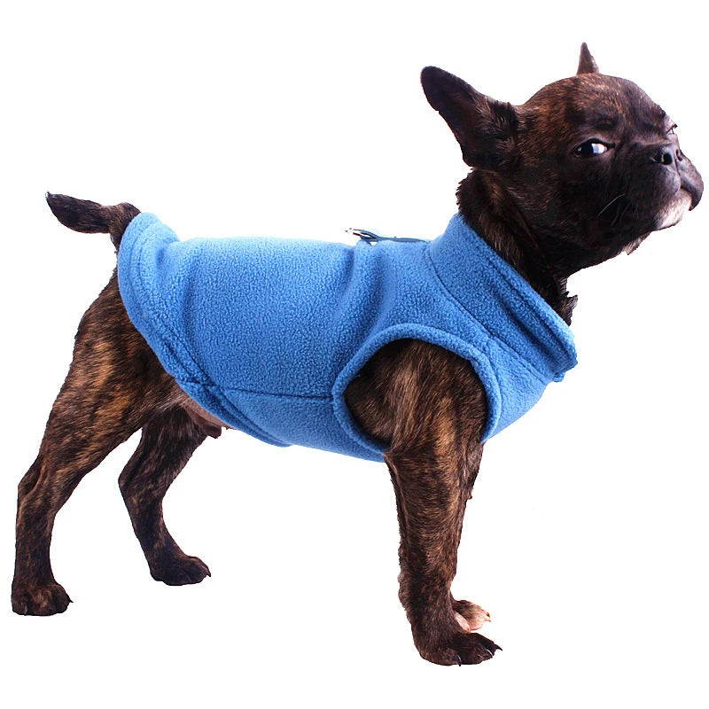 Winter Fleece Dog Vest – Warm Jacket for Small Dogs & Cats