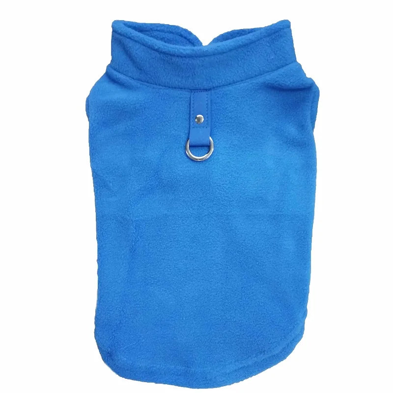 Winter Fleece Dog Vest – Warm Jacket for Small Dogs & Cats