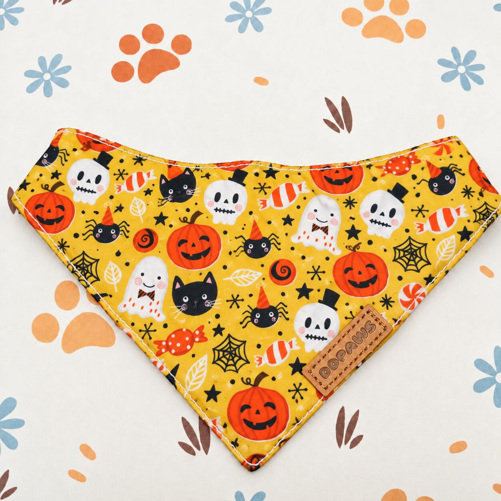 Designed Halloween Sugar Pumpkin Dog Harness Set