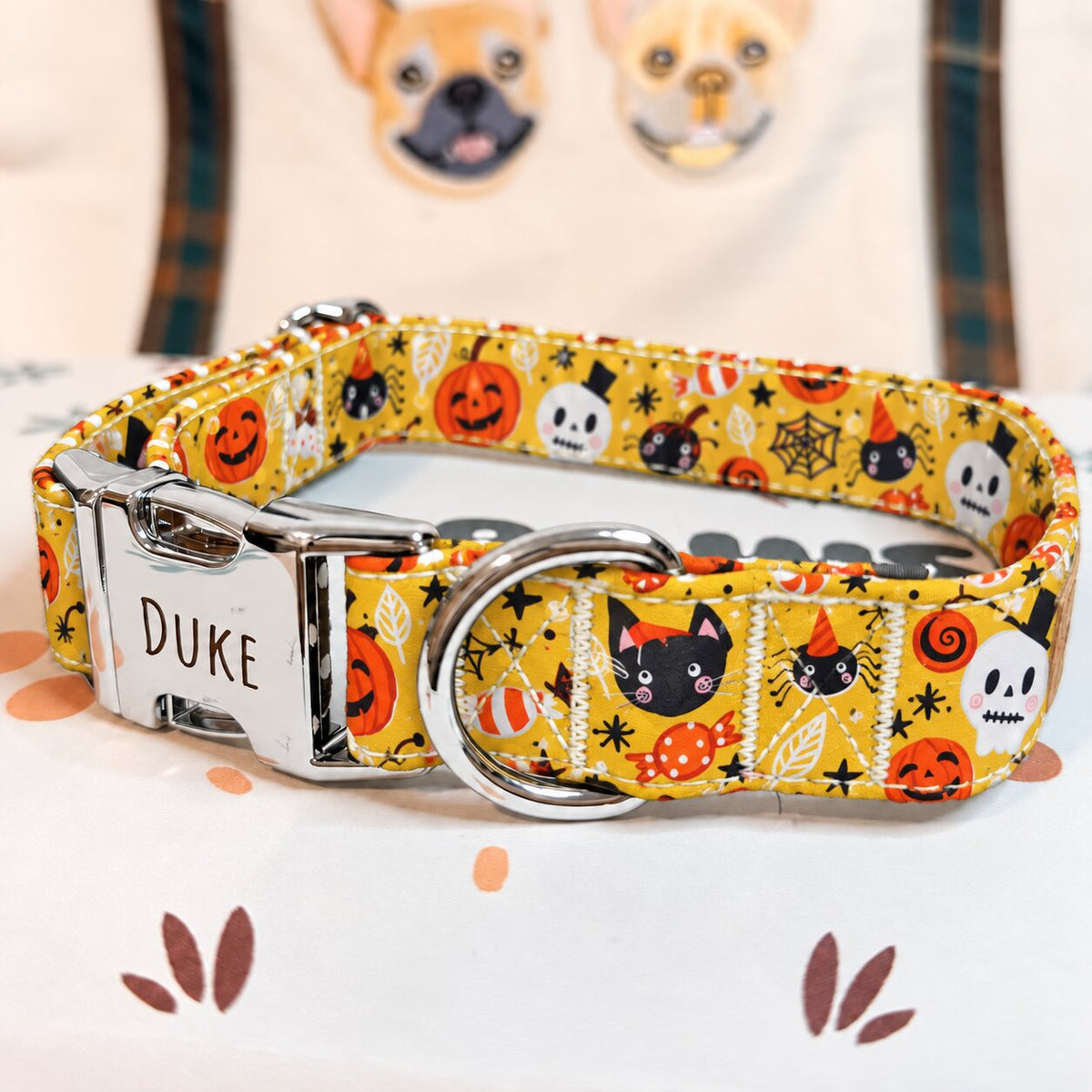 Designed Halloween Sugar Pumpkin Dog Harness Set