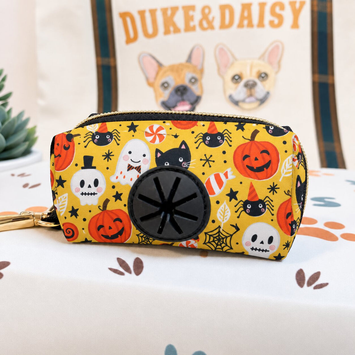 Designed Halloween Sugar Pumpkin Dog Harness Set
