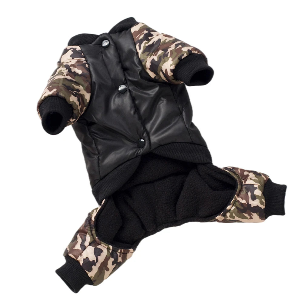 Camouflage Winter Dog Jacket – Thick, Warm, and Stylish for All Breeds (S–2XL)