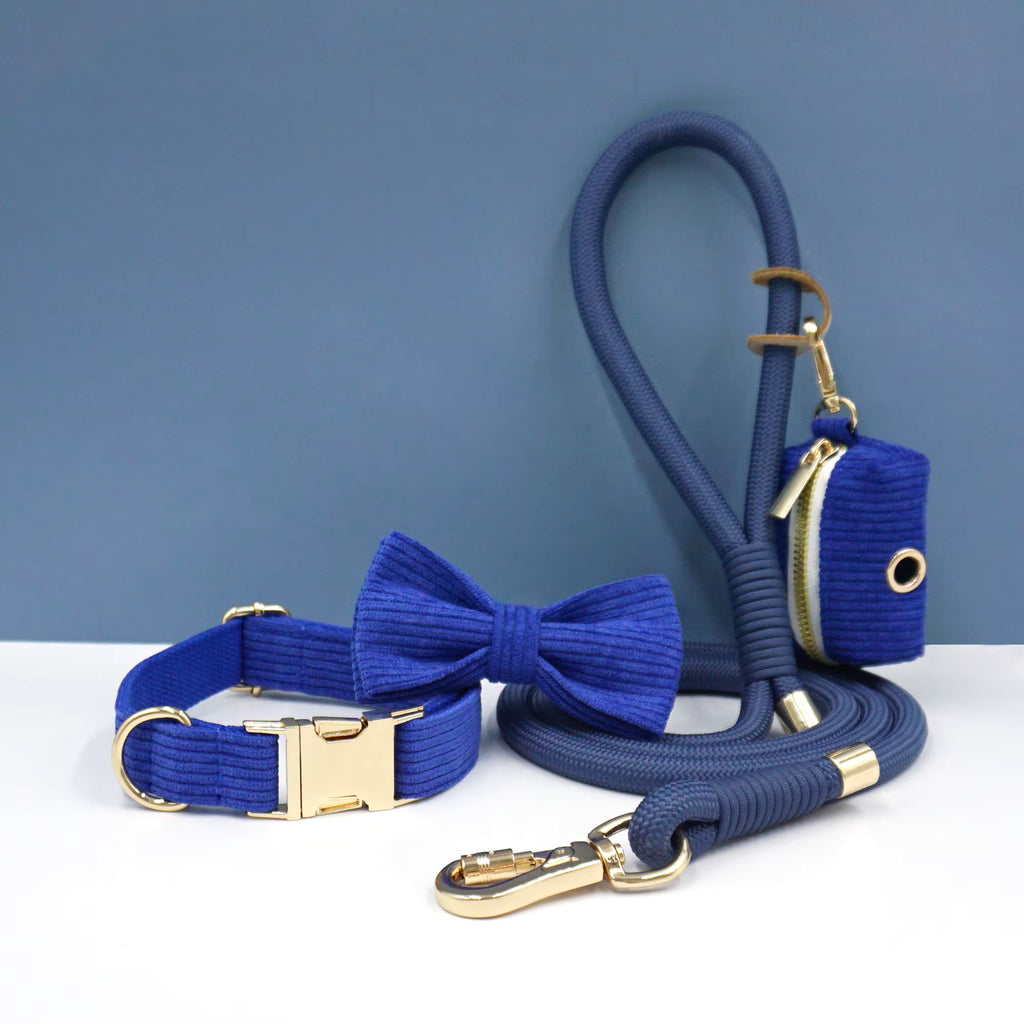 Personalized Corduroy Dog Walking Set