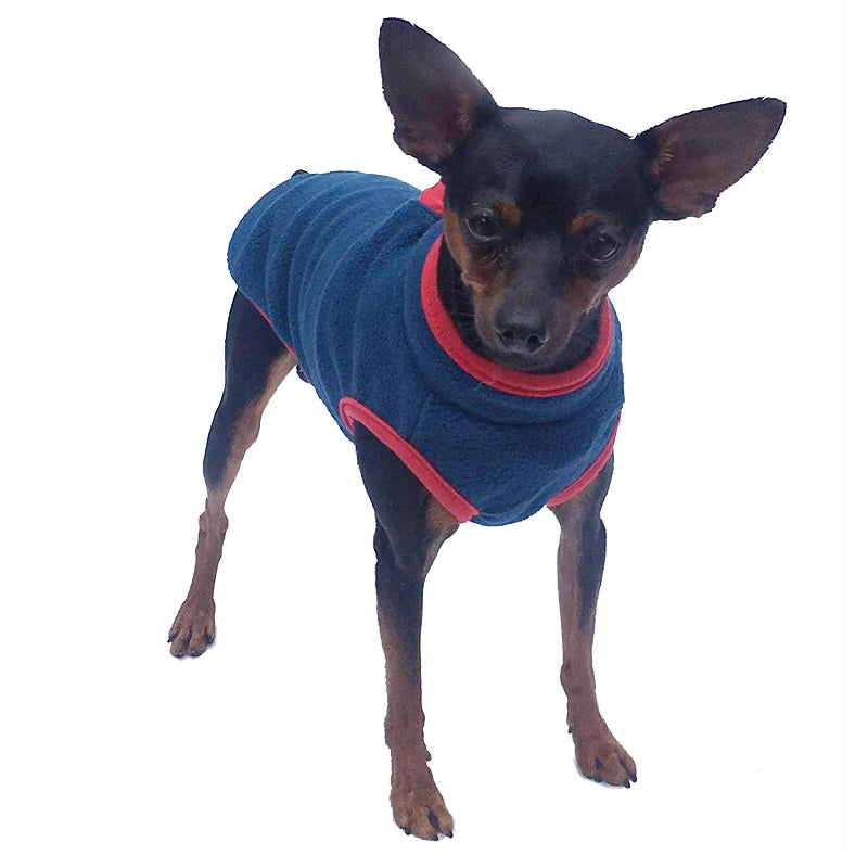 Fleece Dog Vest – Warm & Cozy Jacket for Small Dogs and Cats