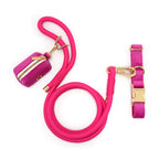 Personalized Velvet Dog Walking Set