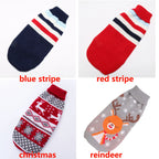 Winter Knitted Dog Sweater – Warm Striped Pullover for Small to Large Dogs
