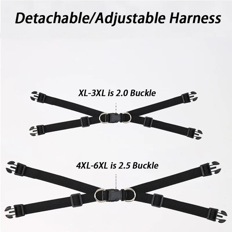 Waterproof Winter Dog Coat with Harness – Warm Jacket for Large Dogs