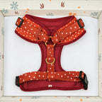 Designed Red Polka Dot Dog Vest Set