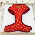 Designed Red Polka Dot Dog Vest Set