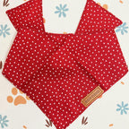 Designed Red Polka Dot Dog Vest Set