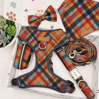 Designed Harvest Plaid Dog Vest Set