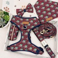 Designed Christmas Tree Adventure Dog Vest Set
