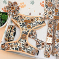 Designed Floral Dog Vest Set