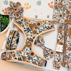 Designed Floral Dog Vest Set