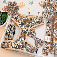 Designed Floral Dog Vest Set