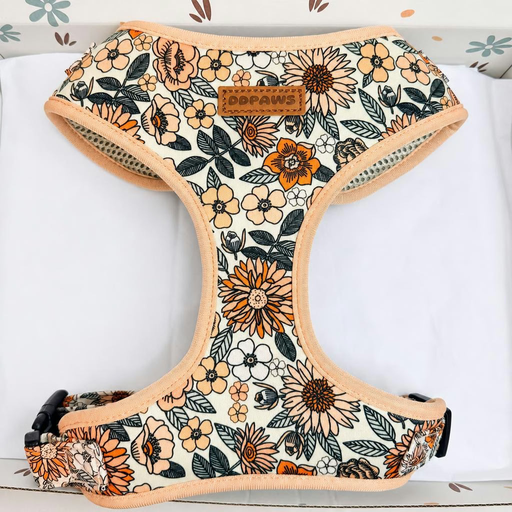 Designed Floral Dog Vest Set