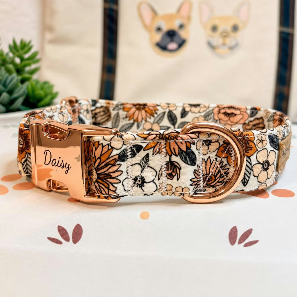 Designed Floral Dog Vest Set