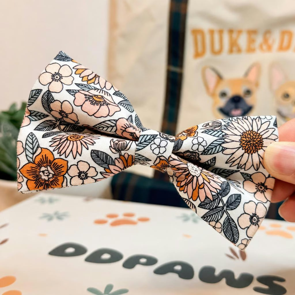 Designed Floral Dog Vest Set
