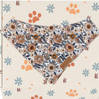 Designed Floral Dog Vest Set