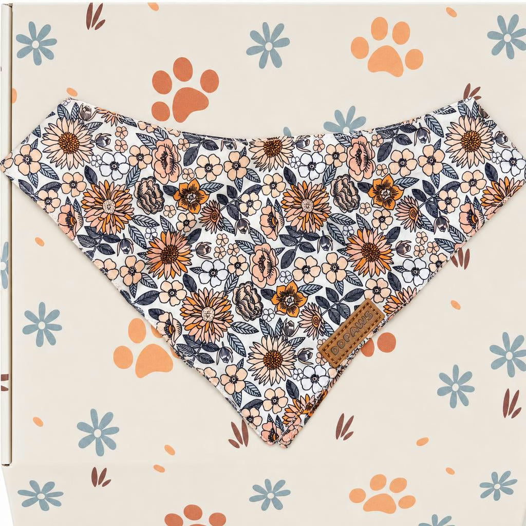 Designed Floral Dog Vest Set