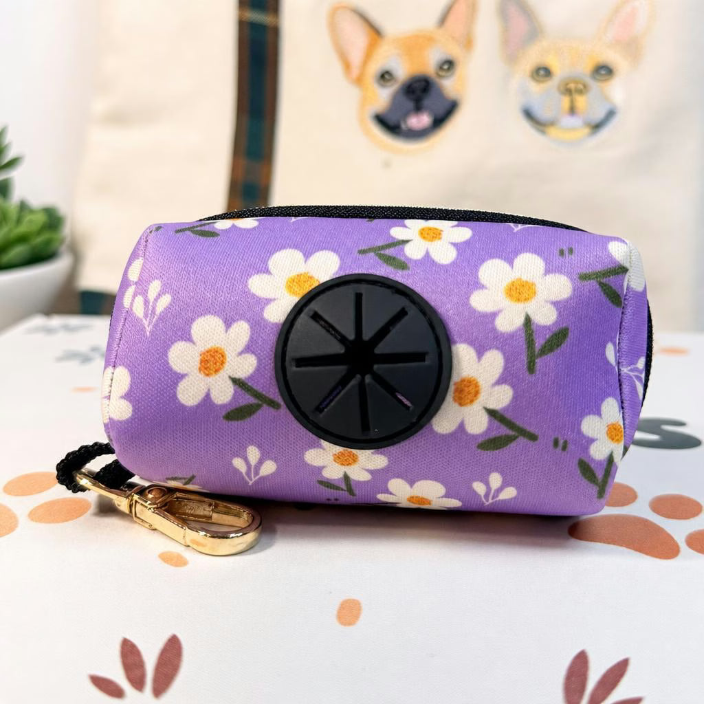 Designed Purple Daisy Floral Dog Vest Set