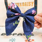Designed Navy Floral Dog Vest Set