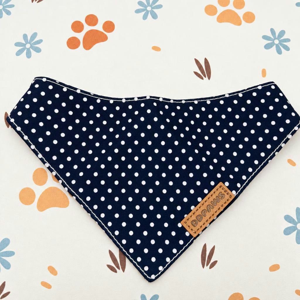 Designed Black Polka Dot Dog Vest Set