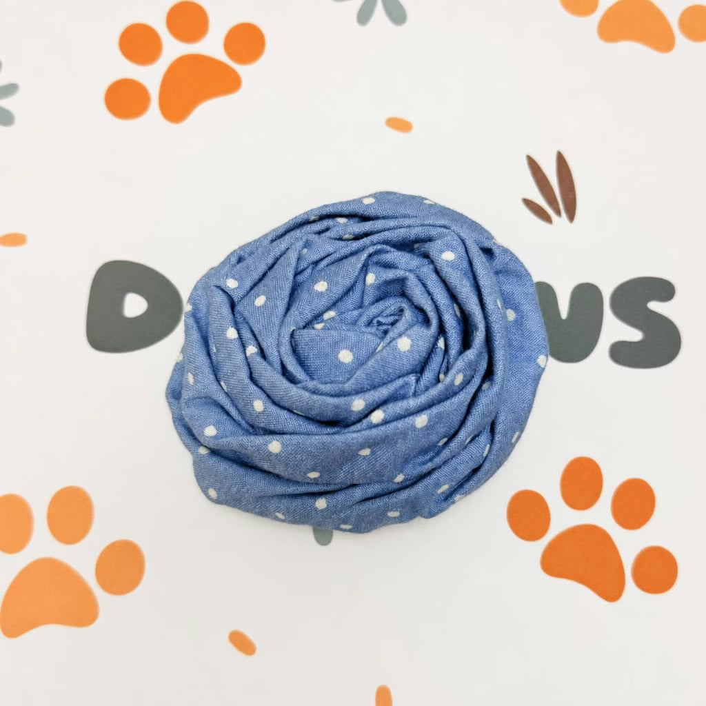 Designed Blue Polka Dot Dog Vest Set