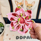 Designed Straberry Dog Vest Set