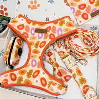 Designed Autumn Floral Dog Vest Set